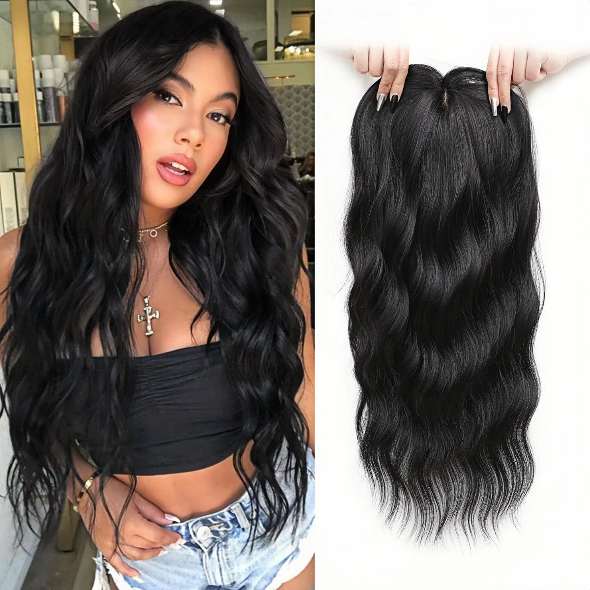 ⚡Free Shipping –🌷2026 New Lightweight & Breathable Wavy Hair Topper