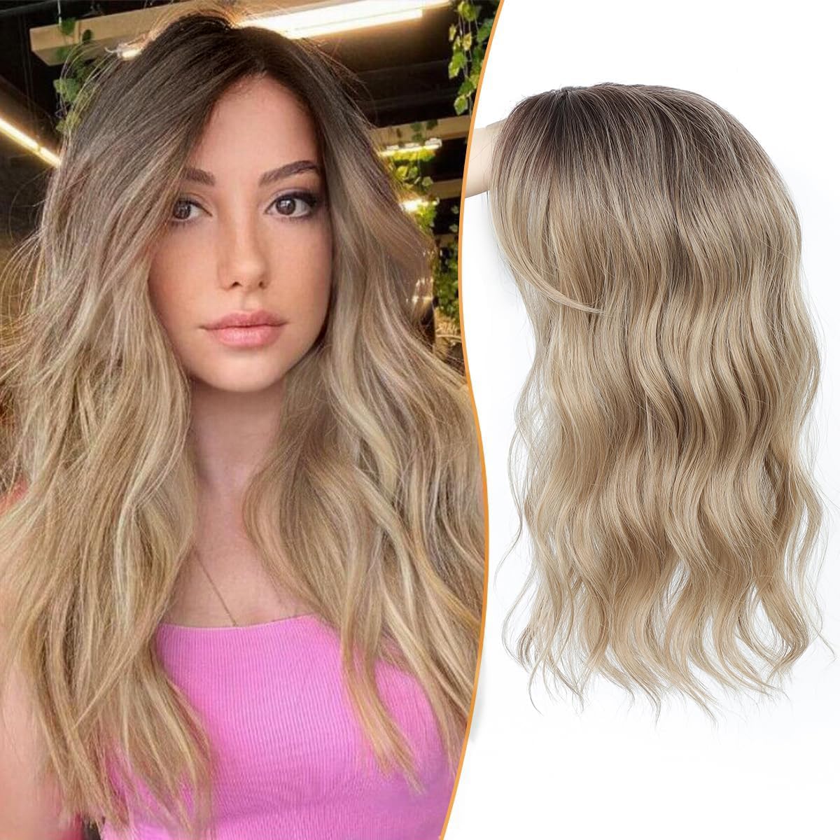 ⚡Free Shipping –🌷2026 New Lightweight & Breathable Wavy Hair Topper