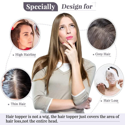 ⚡Free Shipping –🌷2026 New Lightweight & Breathable Wavy Hair Topper
